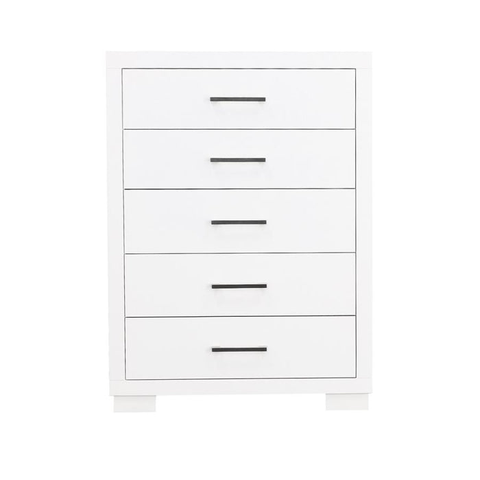 Jessica - 5-Drawer Bedroom Chest – Accent Chests by CoasterEssence at Furniture Wholesale Plus , Nashville furniture store