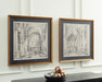 Downyard - Wall Art Set (Set of 2) - Black / Beige – Framed Print Sets by Signature Design by Ashley® at Furniture Wholesale Plus , Nashville furniture store