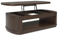 Korestone - Lift Top Cocktail Table - Dark Brown – Cocktail Tables by Signature Design by Ashley® at Furniture Wholesale Plus , Nashville furniture store