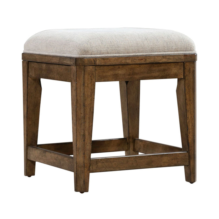 Carolina Park - Upholstered Console Stool - Amber Brown – Counter Height (24"-27") by Liberty Furniture at Furniture Wholesale Plus , Nashville furniture store