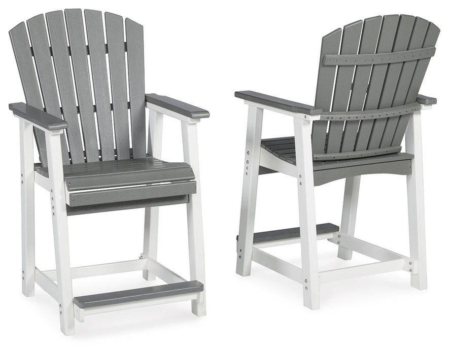 Transville - Barstool (Set of 2) - Gray / White – Stool Sets by Signature Design by Ashley® at Furniture Wholesale Plus , Nashville furniture store