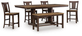 Rylandeen - Counter Height Extension Dining Table Set – 5 Piece Dining Room Sets by Signature Design by Ashley® at Furniture Wholesale Plus , Nashville furniture store