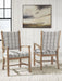 Ridgester - Dining Upholstered Arm Chair (Set of 2) - Light Brown – Chair Sets by Benchcraft® at Furniture Wholesale Plus , Nashville furniture store