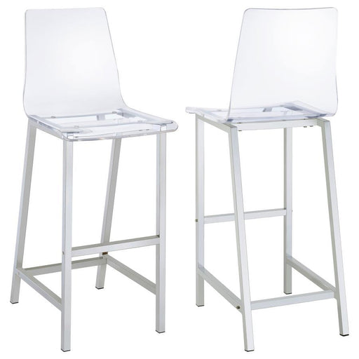 Juelia - Chrome Stools (Set of 2) - Premium Stool Sets from CoasterEssence - Just $459! Shop now at Furniture Wholesale Plus  We are the best furniture store in Nashville, Hendersonville, Goodlettsville, Madison, Antioch, Mount Juliet, Lebanon, Gallatin, Springfield, Murfreesboro, Franklin, Brentwood