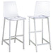 Juelia - Chrome Stools (Set of 2) - Premium Stool Sets from CoasterEssence - Just $459! Shop now at Furniture Wholesale Plus  We are the best furniture store in Nashville, Hendersonville, Goodlettsville, Madison, Antioch, Mount Juliet, Lebanon, Gallatin, Springfield, Murfreesboro, Franklin, Brentwood