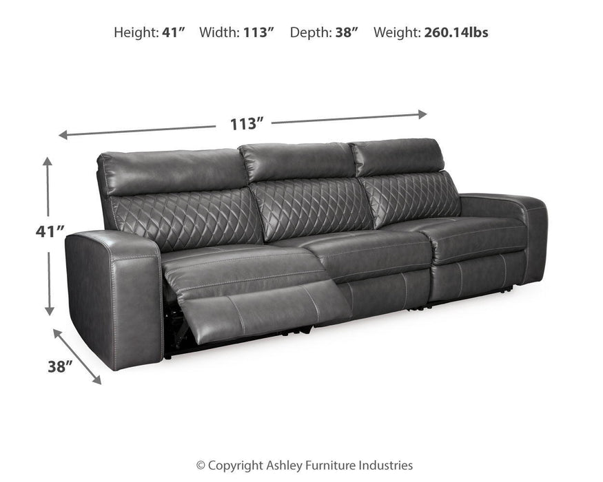 Samperstone - Power Reclining Sectional – Reclining Sectionals by Signature Design by Ashley® at Furniture Wholesale Plus , Nashville furniture store