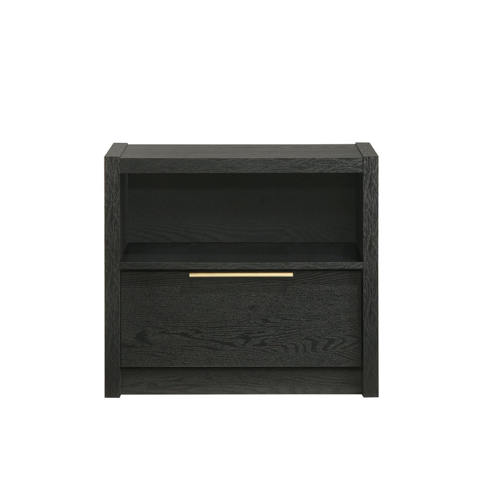 South Bend - Nightstand With USB - Black – Nightstands w/ Charging Stations by Elements International at Furniture Wholesale Plus , Nashville furniture store
