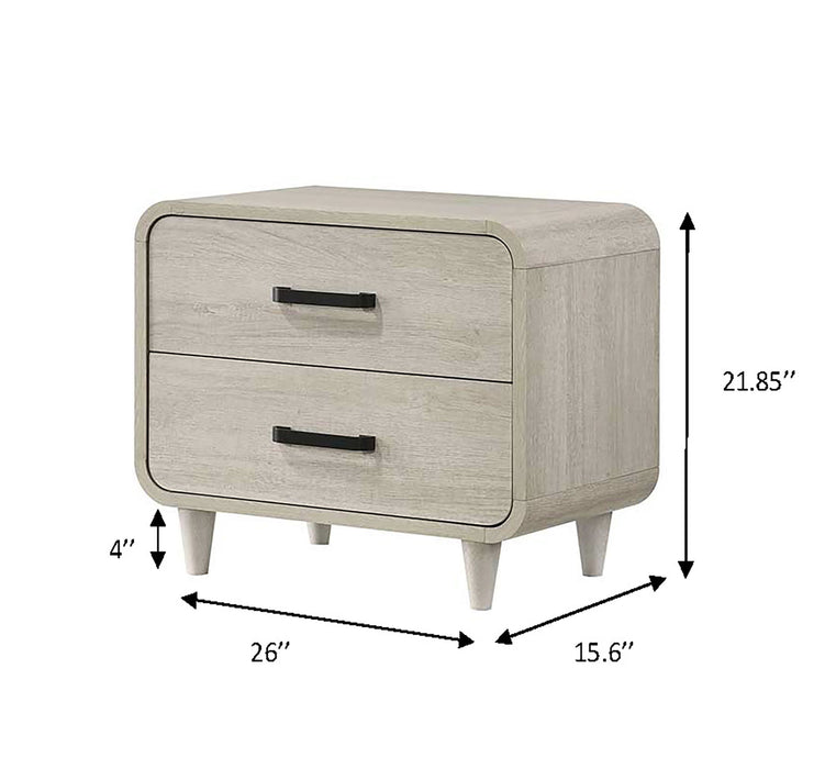 Nyomi - Night Stand - White – Accent Nightstands by Crown Mark at Furniture Wholesale Plus , Nashville furniture store