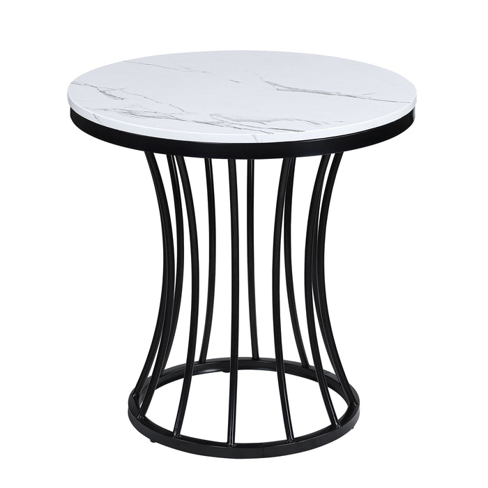 Hadley - 3-Piece Cocktail Table Set - White / Black – Table Sets by Crown Mark at Furniture Wholesale Plus , Nashville furniture store