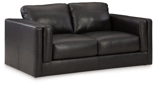Amiata - Loveseat - Onyx – Stationary Loveseats by Signature Design by Ashley® at Furniture Wholesale Plus , Nashville furniture store