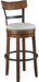 Valebeck -  Tall Upholstered Swivel Barstool - Premium Bar Height (28"-30") from Signature Design by Ashley® - Just $208! Shop now at Furniture Wholesale Plus  We are the best furniture store in Nashville, Hendersonville, Goodlettsville, Madison, Antioch, Mount Juliet, Lebanon, Gallatin, Springfield, Murfreesboro, Franklin, Brentwood