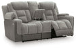 Mixed Motion - Power Reclining Loveseat With Console / Adjustable Headrest – Reclining Loveseats by Signature Design by Ashley® at Furniture Wholesale Plus , Nashville furniture store