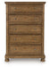 Feddinger - Five Drawer Chest - Medium Brown – Accent Chests by Signature Design by Ashley® at Furniture Wholesale Plus , Nashville furniture store