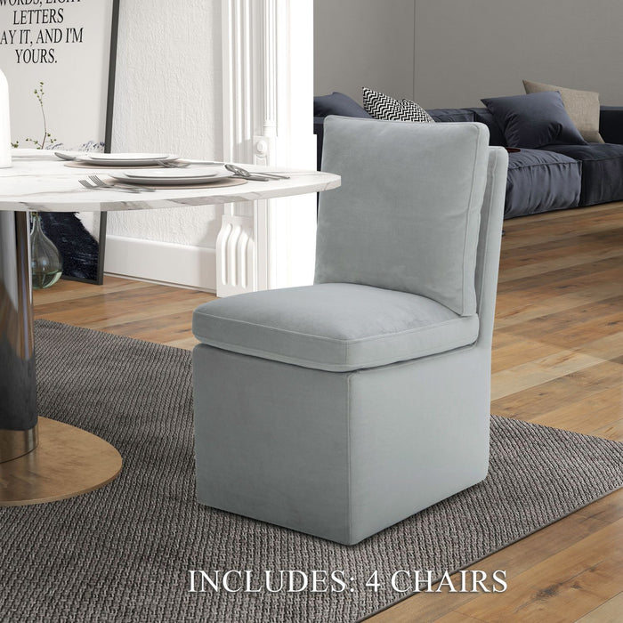 Accent Dining - Accent Dining Chair With Casters – Side Chairs by Liberty Furniture at Furniture Wholesale Plus , Nashville furniture store