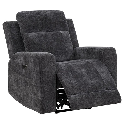 Kennett - Chenille Upholstered Power Recliner Chair – Reclining Chairs by Coaster Fine Furniture at Furniture Wholesale Plus , Nashville furniture store