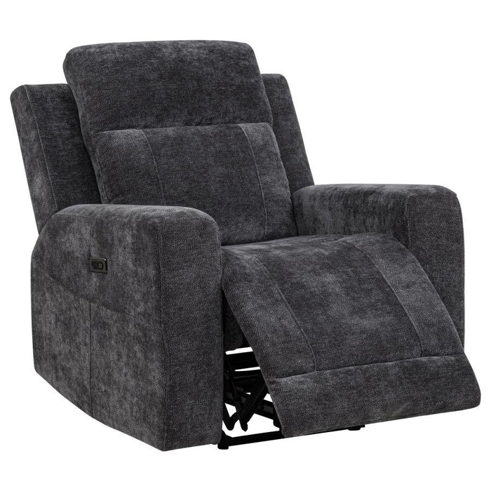 Kennett - Chenille Upholstered Power Recliner Chair – Reclining Chairs by Coaster Fine Furniture at Furniture Wholesale Plus , Nashville furniture store