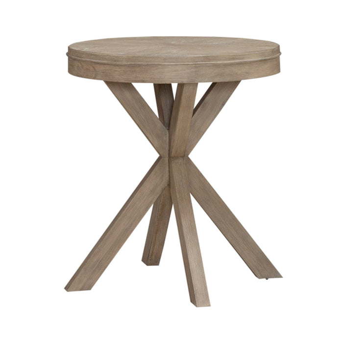 Brentwood - Round End Table - Sandstone – End Tables by Liberty Furniture at Furniture Wholesale Plus , Nashville furniture store