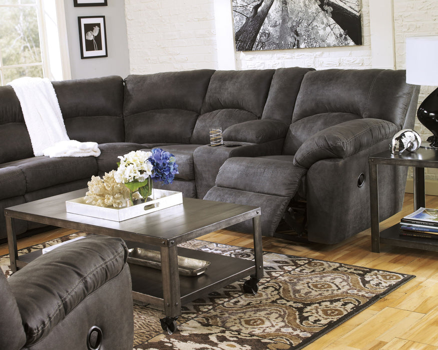 Tambo - Reclining Sectional – Reclining Sectionals by Signature Design by Ashley® at Furniture Wholesale Plus , Nashville furniture store