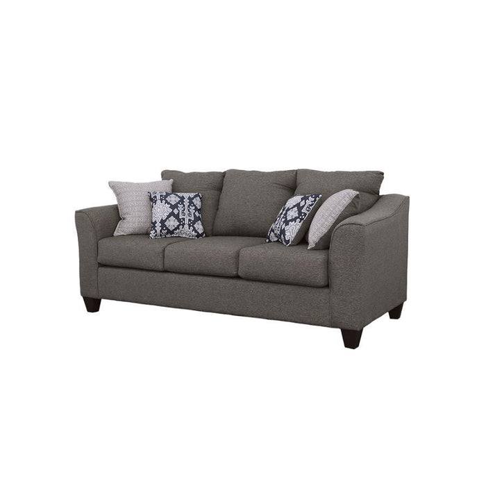 Salizar - Upholstered Flared Arm Sofa – Stationary Sofas by CoasterEssence at Furniture Wholesale Plus , Nashville furniture store
