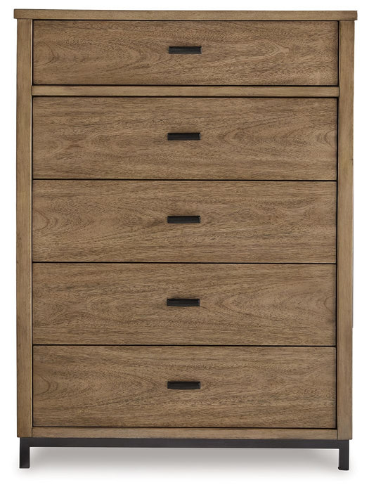 Tomtyn - Five Drawer Chest - Light Brown – Accent Chests by Benchcraft® at Furniture Wholesale Plus , Nashville furniture store