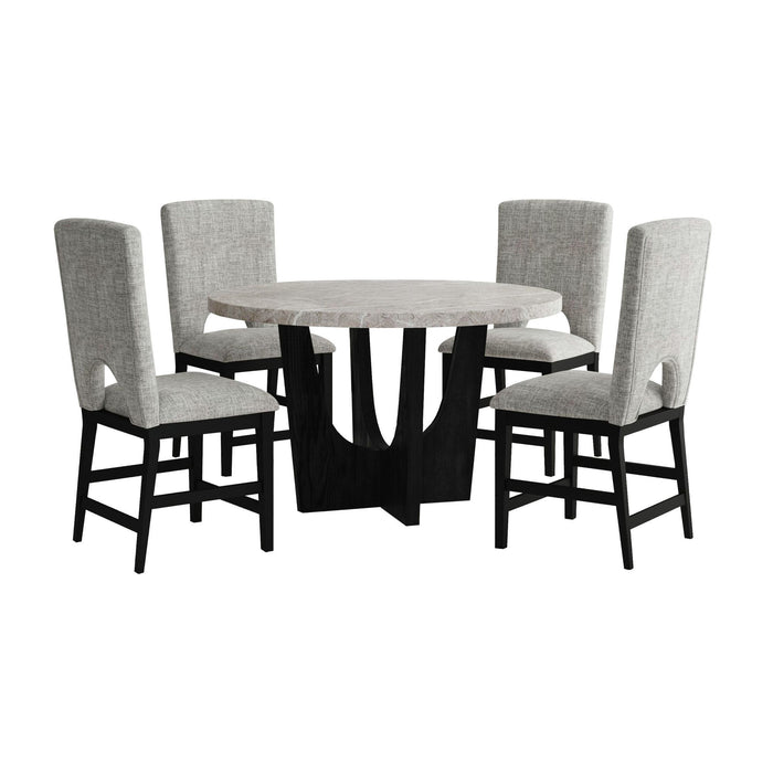 Oregon - 5 Piece Counter Height Dining Set (Round Counter Table And Four Chairs) – 5 Piece Dining Room Sets by Elements International at Furniture Wholesale Plus , Nashville furniture store