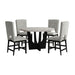 Oregon - 5 Piece Counter Height Dining Set (Round Counter Table And Four Chairs) – 5 Piece Dining Room Sets by Elements International at Furniture Wholesale Plus , Nashville furniture store