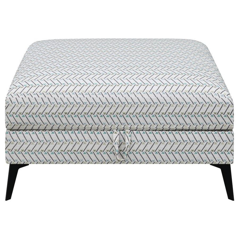 Clint - Square Upholstered Tufted Storage Ottoman - Aloe – Storage Ottomans by CoasterEveryday at Furniture Wholesale Plus , Nashville furniture store
