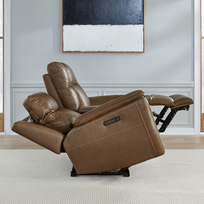 Collins - Loveseat With Console P3 & ZG - York Chestnut – Reclining Loveseats by Liberty Furniture at Furniture Wholesale Plus , Nashville furniture store