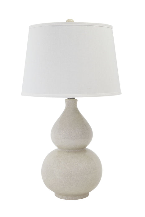 Saffi - Cream - Ceramic Table Lamp - Premium Table Lamps from Signature Design by Ashley® - Just $138! Shop now at Furniture Wholesale Plus  We are the best furniture store in Nashville, Hendersonville, Goodlettsville, Madison, Antioch, Mount Juliet, Lebanon, Gallatin, Springfield, Murfreesboro, Franklin, Brentwood