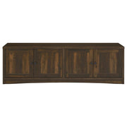 Laughlin - 4 Door Engineered Wood TV Stand - Dark Pine – TV Stands by CoasterEveryday at Furniture Wholesale Plus , Nashville furniture store
