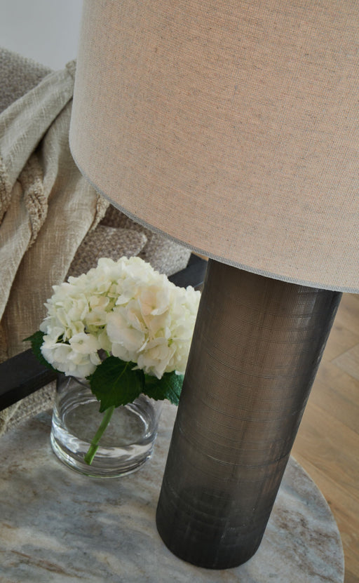 Dingerly - Glass Table Lamp - Brown – Table Lamps by Signature Design by Ashley® at Furniture Wholesale Plus , Nashville furniture store