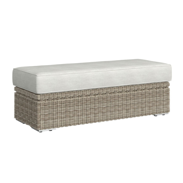 Carmona - Ottoman - Natural – Ottomans by Elements International at Furniture Wholesale Plus , Nashville furniture store