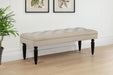 Marsha - 52" Upholstered Entryway Accent Bench - Latte – Upholstered Benches by Coaster Fine Furniture at Furniture Wholesale Plus , Nashville furniture store