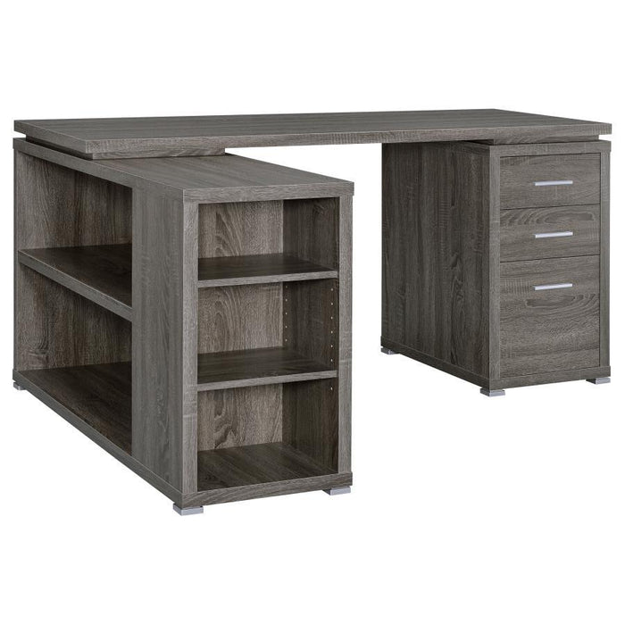 Yvette - 3-Drawer L-Shape Computer Desk - Premium Corner Desks from CoasterEveryday - Just $409! Shop now at Furniture Wholesale Plus  We are the best furniture store in Nashville, Hendersonville, Goodlettsville, Madison, Antioch, Mount Juliet, Lebanon, Gallatin, Springfield, Murfreesboro, Franklin, Brentwood
