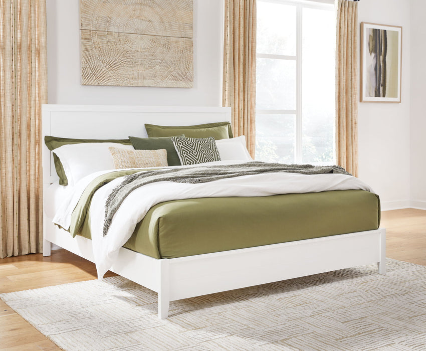 Binterglen - King Panel Bed - White – Panel Beds by Signature Design by Ashley® at Furniture Wholesale Plus , Nashville furniture store