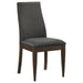 Wes - Upholstered Dining Side Chair (Set of 2) - Dark Walnut - Premium Chair Sets from CoasterEssence - Just $299! Shop now at Furniture Wholesale Plus  We are the best furniture store in Nashville, Hendersonville, Goodlettsville, Madison, Antioch, Mount Juliet, Lebanon, Gallatin, Springfield, Murfreesboro, Franklin, Brentwood