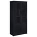 Riva - 4-Door Tall Accent Display Cabinet LED Lighting - Black – Display Cabinets by Coaster Fine Furniture at Furniture Wholesale Plus , Nashville furniture store