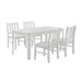 Travis Youth - 5 Piece Dining Set With Table And 4 Chairs - White – 5 Piece Dining Room Sets by Elements International at Furniture Wholesale Plus , Nashville furniture store
