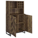 Mendoza - 2 Door Home Bar Cabinet Wine Storage - Rustic Oak - Premium Wine Cabinets from CoasterEveryday - Just $319! Shop now at Furniture Wholesale Plus  We are the best furniture store in Nashville, Hendersonville, Goodlettsville, Madison, Antioch, Mount Juliet, Lebanon, Gallatin, Springfield, Murfreesboro, Franklin, Brentwood