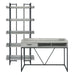 Preston - 2 Piece Set - Gray – 2 Piece Home Office Sets by Elements International at Furniture Wholesale Plus , Nashville furniture store