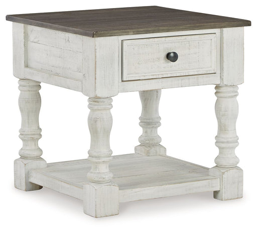 Havalance - Square End Table - White / Gray – End Tables by Signature Design by Ashley® at Furniture Wholesale Plus , Nashville furniture store