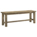 Cardova - 51" Solid Wood Dining Bench - Vineyard Oak – Dining Benches by Coaster Fine Furniture at Furniture Wholesale Plus , Nashville furniture store