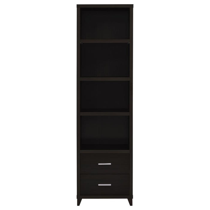 Lewes - 4-Shelf Engineered Wood Media Tower - Cappuccino - Premium Piers from CoasterEssence - Just $249! Shop now at Furniture Wholesale Plus  We are the best furniture store in Nashville, Hendersonville, Goodlettsville, Madison, Antioch, Mount Juliet, Lebanon, Gallatin, Springfield, Murfreesboro, Franklin, Brentwood