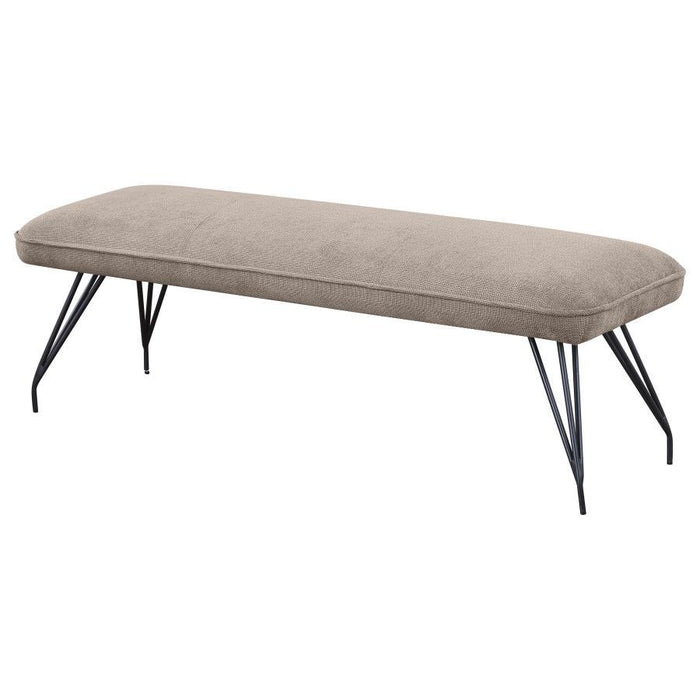 Dodson - Fabric Upholstered Dining Bench – Upholstered Benches by Coaster Fine Furniture at Furniture Wholesale Plus , Nashville furniture store