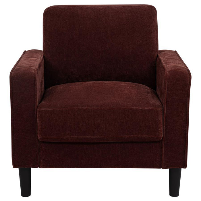 Ruth - Upholstered Track Arm Accent Chair – Arm Chairs by Coaster Fine Furniture at Furniture Wholesale Plus , Nashville furniture store