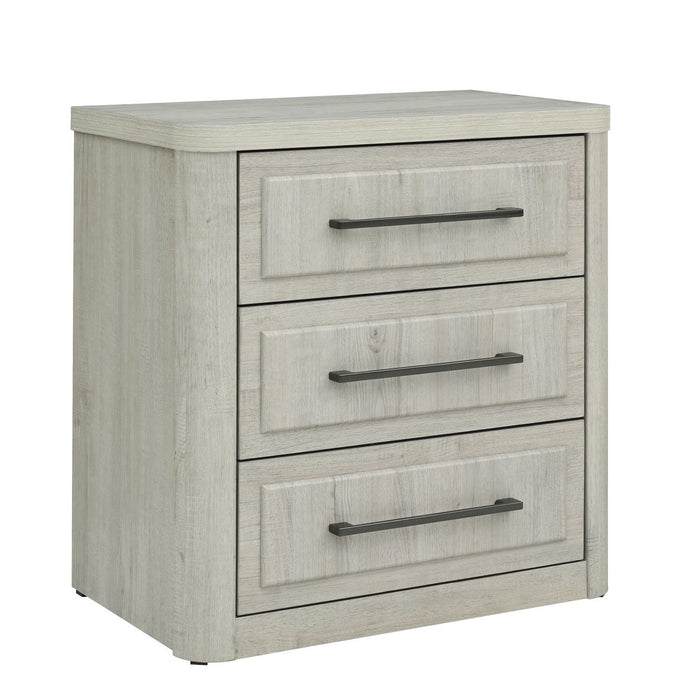 Modern Play - Nightstand With Charging Station - Natural White – Nightstands w/ Charging Stations by Liberty Furniture at Furniture Wholesale Plus , Nashville furniture store