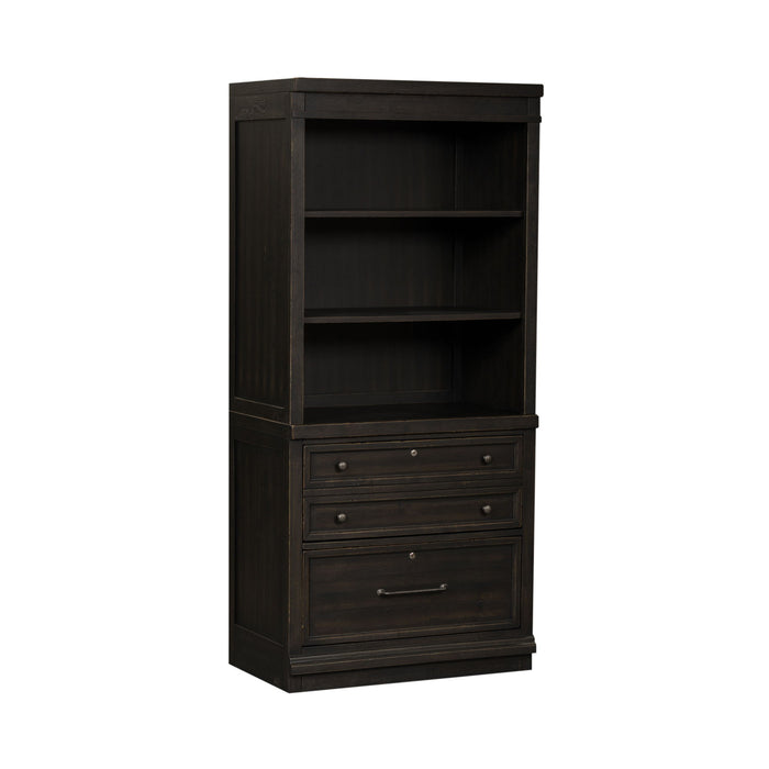 Harvest Home - 2 Piece Hutch & Cabinet Set - Chalkboard – 2 Piece Home Office Sets by Liberty Furniture at Furniture Wholesale Plus , Nashville furniture store