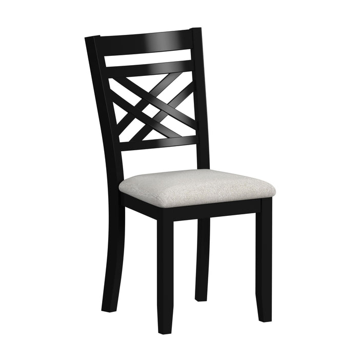 Brooks - 6 Piece Dining Set With Table, 4 Wood Back And Upholstered Seat Chairs, And Bench – 6 Piece Dining Room Sets by Elements International at Furniture Wholesale Plus , Nashville furniture store