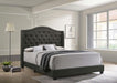 Sonoma - Upholstered Wingback Bed – Upholstered Beds by CoasterEssence at Furniture Wholesale Plus , Nashville furniture store
