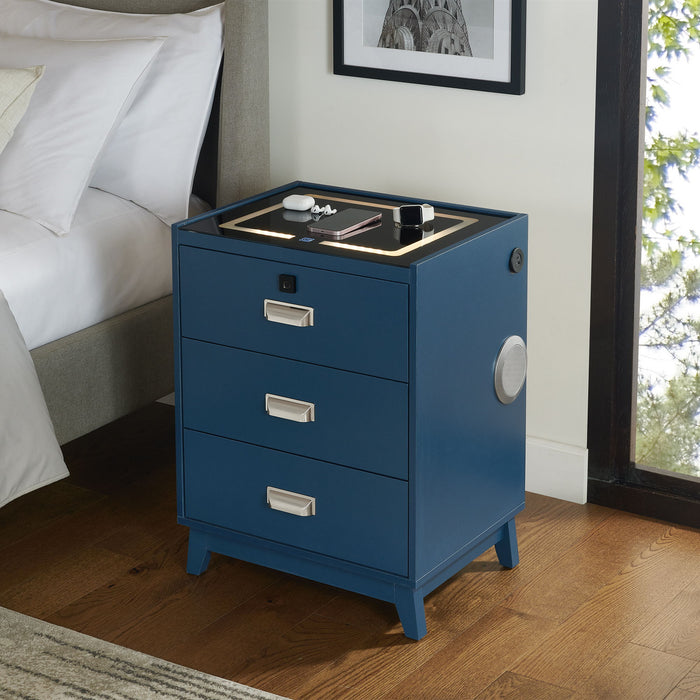 Rio - Nightstand With Electronic Features – Nightstands w/ Charging Stations by Elements International at Furniture Wholesale Plus , Nashville furniture store